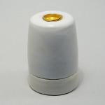 Fatning e27 porcelæn m10 glat