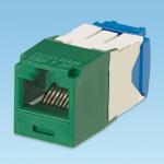 Modular jack kat.6a utp mini-com g grøn