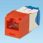 Modular jack kat.6a utp mini-com g rød