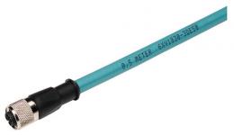 Profibus m12 plug-in kabel (et 200) færdigsamlet pb fc-spor. kabel + 2 m12 connectors 1.5m