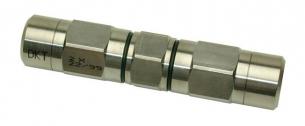 Coax antennekabel samleled for 2 ens kabler max. ø13,5mm