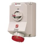 Cee stikkontakt 4 polet 63a 400v ip44 5956a