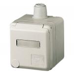 Cee stikdåse udvendig 4 polet 16a 400v ip44 4133