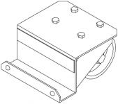 Transporthjul med bremse 0028-010s