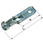 Uisoleret spadestik b2507hn 1,5-2,5mm2 6,3x0,8 med tap