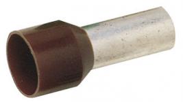 Isoleret terminalrør a10-12ett 10mm2 l12 brun