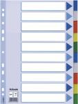 Faneblade plast esselte 10-delt a4 15261