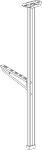 Loftpendel 1m til 100-400 a skinne