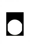 Legend plate 30 x 40 black for white mar