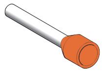 Ledningsafslutning 4 mm2 lang