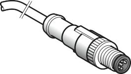 Følerkabel pur m12 4-pin han lige 10 meter xzcp1541l10