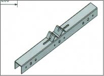 Travers type B1 for 2-4 projektører L=1100 mm