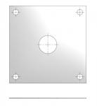 Støbeskabelon c/c 300 x 300 mm
