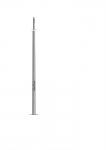 Konisk mast 6m med fodflange med boring