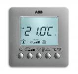 Knx rumtermostat med display farve: sølv 6138/11-83-500