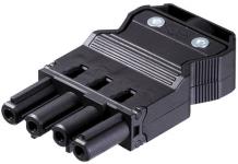 Gst18i4 stik skrue 250/400v/20a hun 1,5-2,5mm2 ø=9,5-11,5mm sort 92.743.3053.1