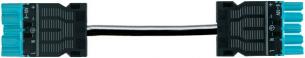 Gst18i5 kabel han/hun hf cpr: eca 1,5mm2 blå l=1m