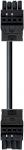 Gst18i4 mellemkabel han/hun pvc 1,5mm2 sort l=5m