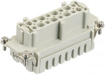 Han hves 6 pos female insert cage clamp term