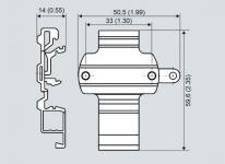 Sitrans t din skinne (5 styk)