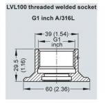 Lvl100 svejseadapter g1/316l