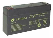 Blybatteri 6v-1,3ah 97x24x52 f1