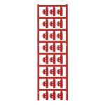 Ledningsmærke sfc2/21 rød uden print p120