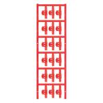 Ledningsmærke sfc2/30 rød uden print p90