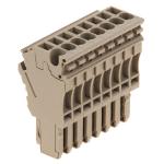 Weidmüller Stikklemme beige fjeder blok 8-poler