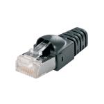 Ie modular plug k6a rj45 crimp skærmet med tylle