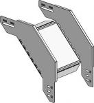 T-stykke lodret enk. 200/60 fzs