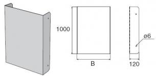 Beskyttelsesplade 65 400mm fzs 1m