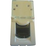 Dataudtag mosaic 1x rj45 kat.5e utp modular jack og tekstfelt 1m hvid