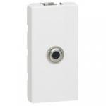 Multimedieudtag mosaic mini-jack 3,5mm hun lodde 1m hvid