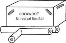 Se Rockwool Universal rrskl - Rrisolering med aluminiumsfolie, slids og tape, 42 mm indv. diameter, 50 mm isolering, slv, 1 meter hos Elvvs.dk