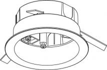 hvid adaptor 3-faset indbygning for fixpoint global