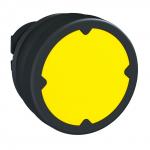 Harmony trykknapshoved i plast til hårdt miljø med fjeder-retur og ø37 mm trykflade i gul farve