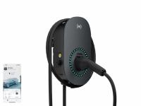 FULLWATT wallbox EV lader 11 kW, Type 2, WiFi/Bluetooth, 5 m kabel, sort