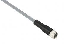 Følerkabel pvc m8 4-pin hun lige 10 meter xzcpv0941l10