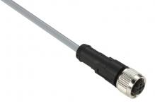 Følerkabel pvc m12 5-pin hun lige 10 meter xzcpv1164l10