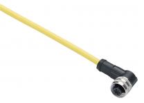 Følerkabel pvc 1/2 3-pin hun vinklet 5 meter