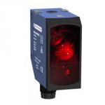 Laser fotocelle 50x50mm diffus pnp no/nc sn=1.2m m12 stik ecolab ip69k