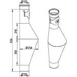 aisi304 renseadgang med 125mm rottestop cher bl