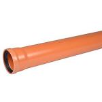 PVC-kloakrør 200x2000mm SN8 - enkeltlagsrør, EN1401. Wavin