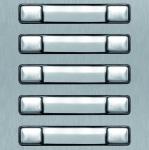 Nexa inox front 10 abonnenter dobbelt nx3210