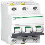 Acti9 ic60n 3p 40a dobbelt terminal d-karakteristik 6/10ka 230v bredde 54mm