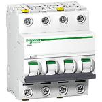 Acti9 ic60h 4p 32a dobbelt terminal c-karakteristik 10/16ka 400v bredde 72mm