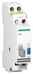 Hjælpeblok ierl 10a 1nc+1co 230/240vac blok til irli relæ inrush og hold +4va bredde +18mm