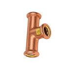 28x22x28mm T til gas lige - Cu press til gas. M og V bakker