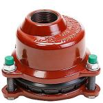 GF MULTI JOINT 3207 Plus slutmuffe kobling med gevind i top DN225 x 2´´ 230-268 mm. Trækfast. Uni/fiksers. A4 bolte. Duktiljern billede